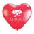 11" Jewel Fashion Colored Heart Shaped Balloons