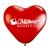 15" Jewel Fashion Colored Heart Shaped Balloons