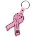 Pink Awareness Ribbon Flexible Keytag