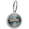 Round Silver Domed Budget Keytag