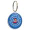 Oval Silver Domed Budget Keytag