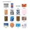 Custom Shapes Fabric Surface 7 1/2 x 8 1/2-- 1/16 thick