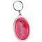 Oval Crystal Key Tag
