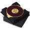 Two Coasters in Deluxe Black Flocked Gift Box