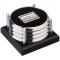 Four Coasters with Black Acrylic Tray