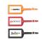 Colorplay Leather Luggage Tag