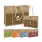 Jute Panel Pocket Tote