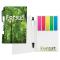 Sticky Note Booklets with Mini Writing Instruments- 3 7/16 x 5 3/16 Booklet w/Adhesive Notepad, Mylar Flags + BIC Clic Stic Mini