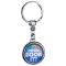 Round Metal Dome Key Tag