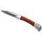 Deluxe Wood Face Lock Blade Knife