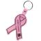 Pink Awareness Ribbon Flexible Keytag